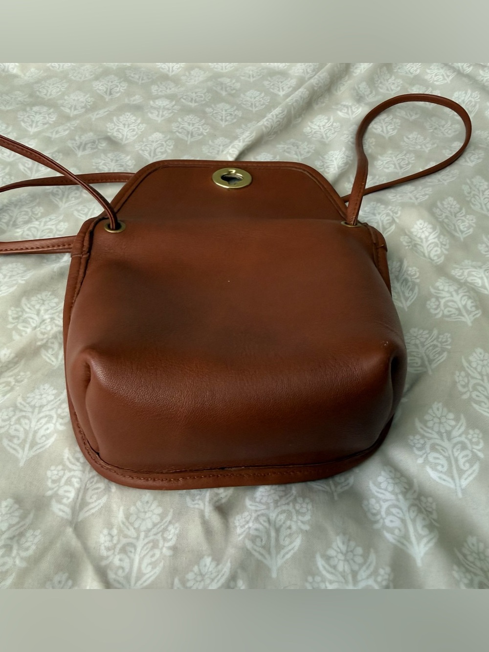 Vintage Coach Everett Bag Mini Crossbody 9934 British Tan Leather Archival - Picture 4 of 10